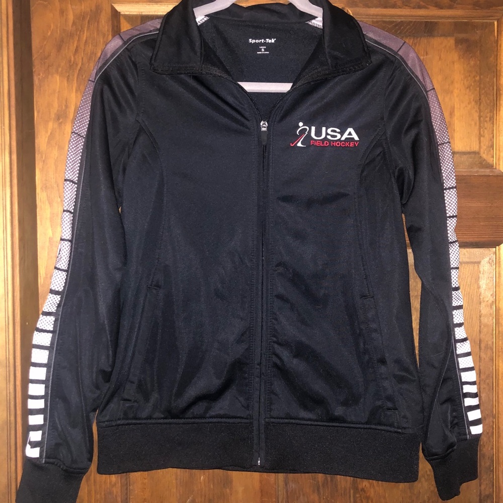 USA Field Hockey Black Zip-Up